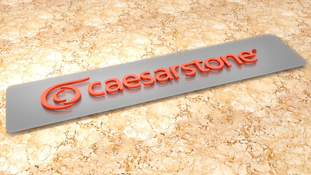 Experienced POP display companies matter. This Caesarstone logo is manufactured in a different factory than the plastic shelves of the display. Concord Displays blog
